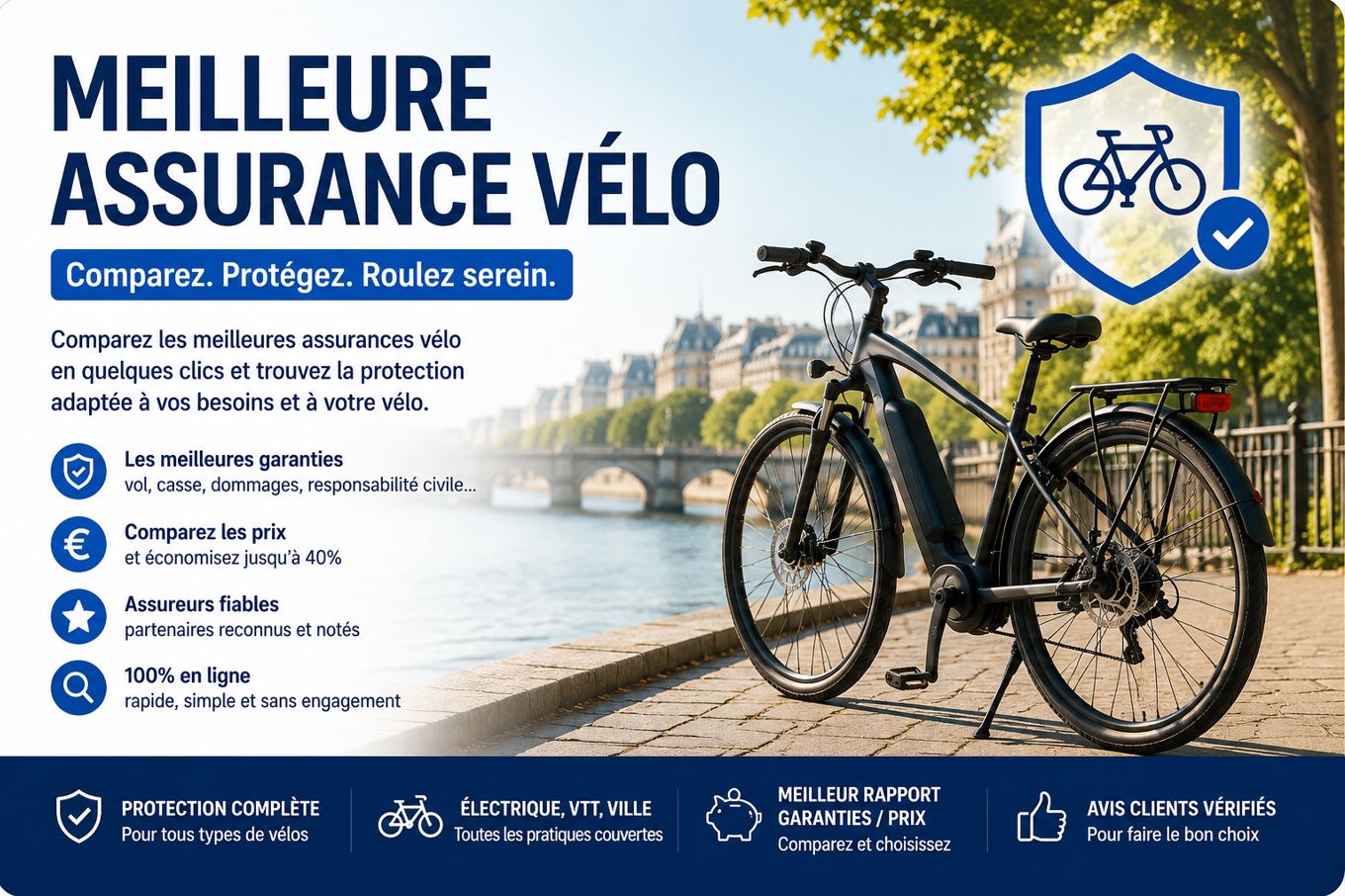 Comparatif assurance vélo 2026